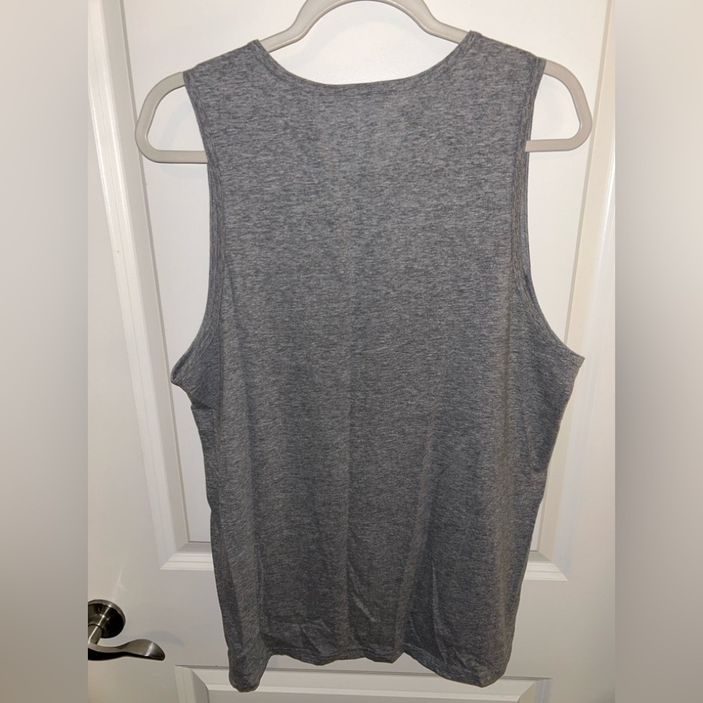 Hurley Heather Gray Tee with Blue and White Logo - Picture 4 of 4